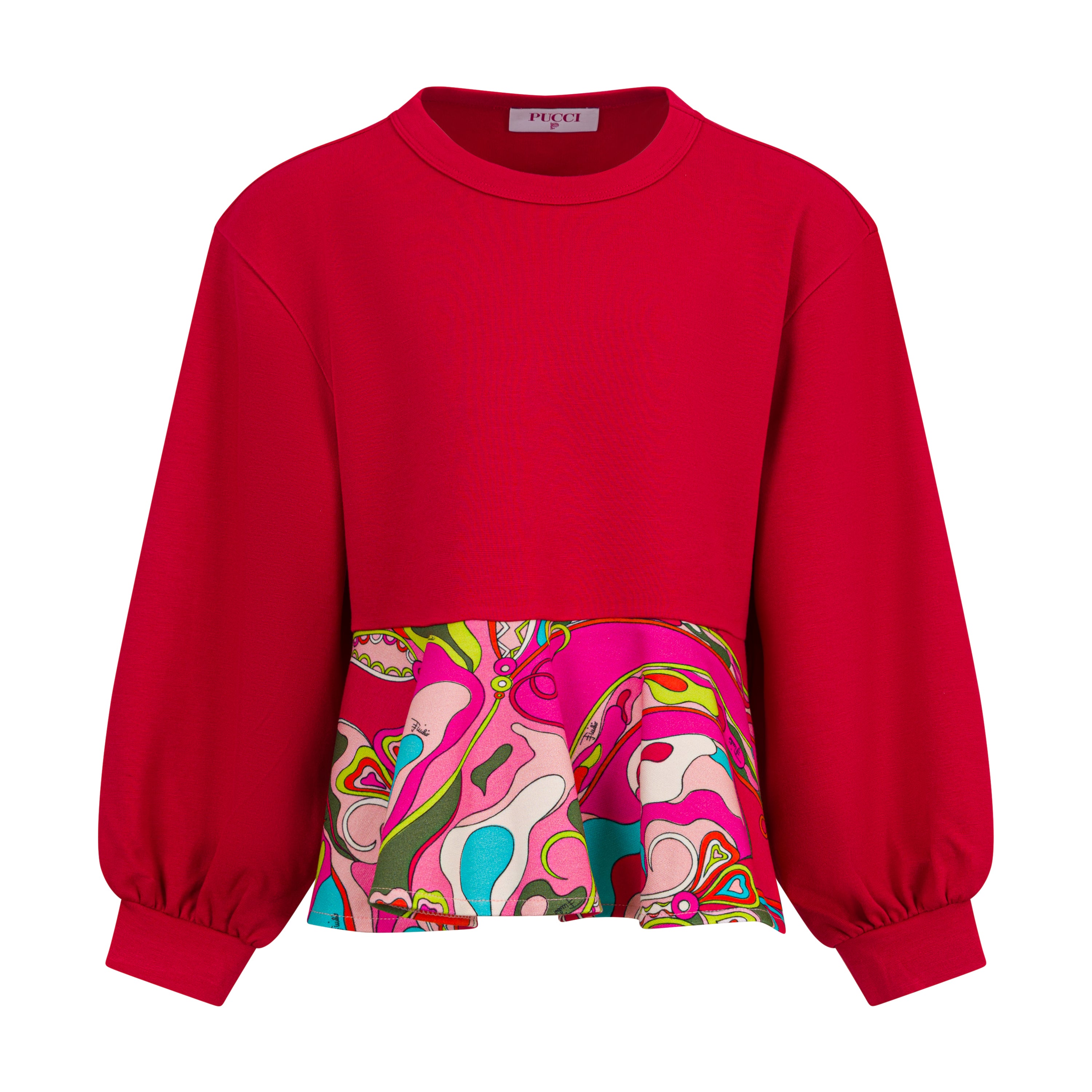 Emilio Pucci Girls Red Sweatshirt