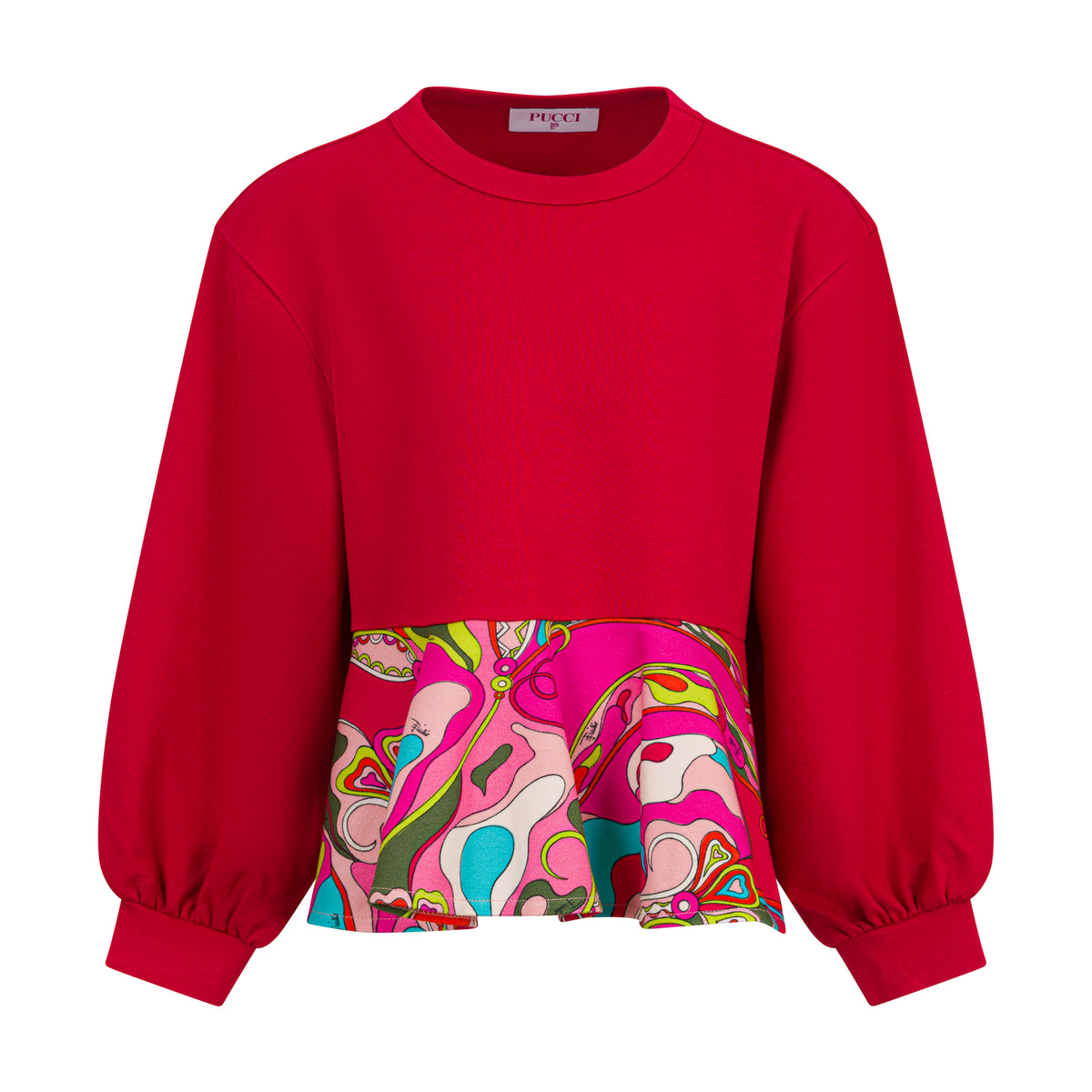 Emilio Pucci Girls Red Sweatshirt