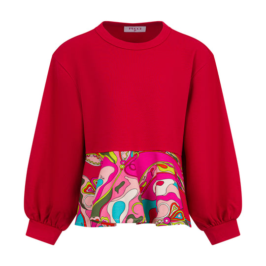 Girls Red Sweatshirt