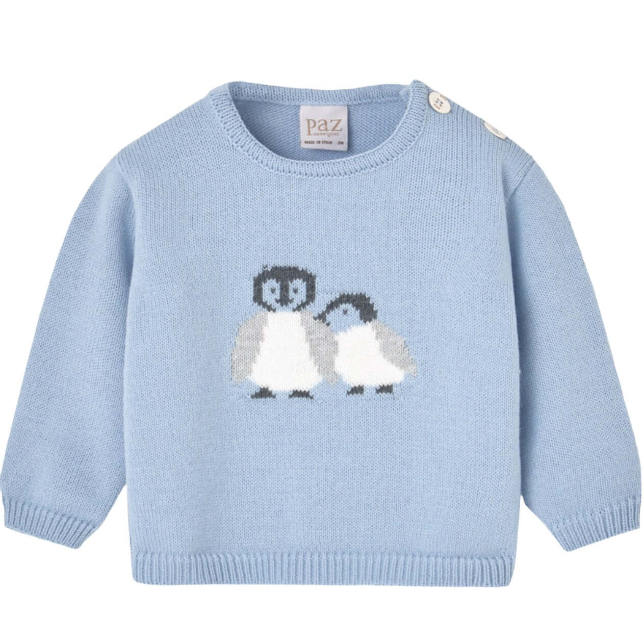 Paz Rodriguez Baby Boys Blue Penguin 3 Piece Set