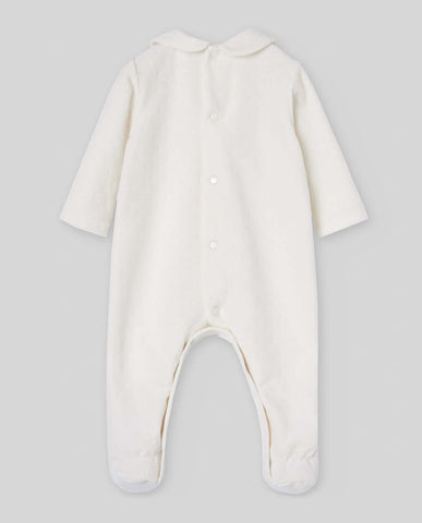 Paz Rodriguez Baby Cream Babygrow with Hat & Bib