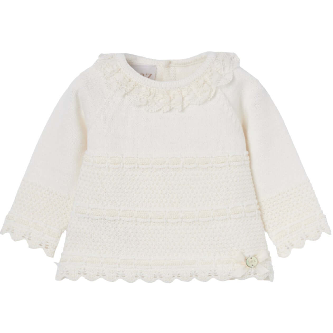 Paz Rodriguez Baby Girls Cream Knitted Set