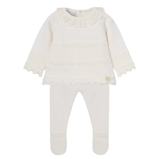Baby Girls Cream Knitted Set