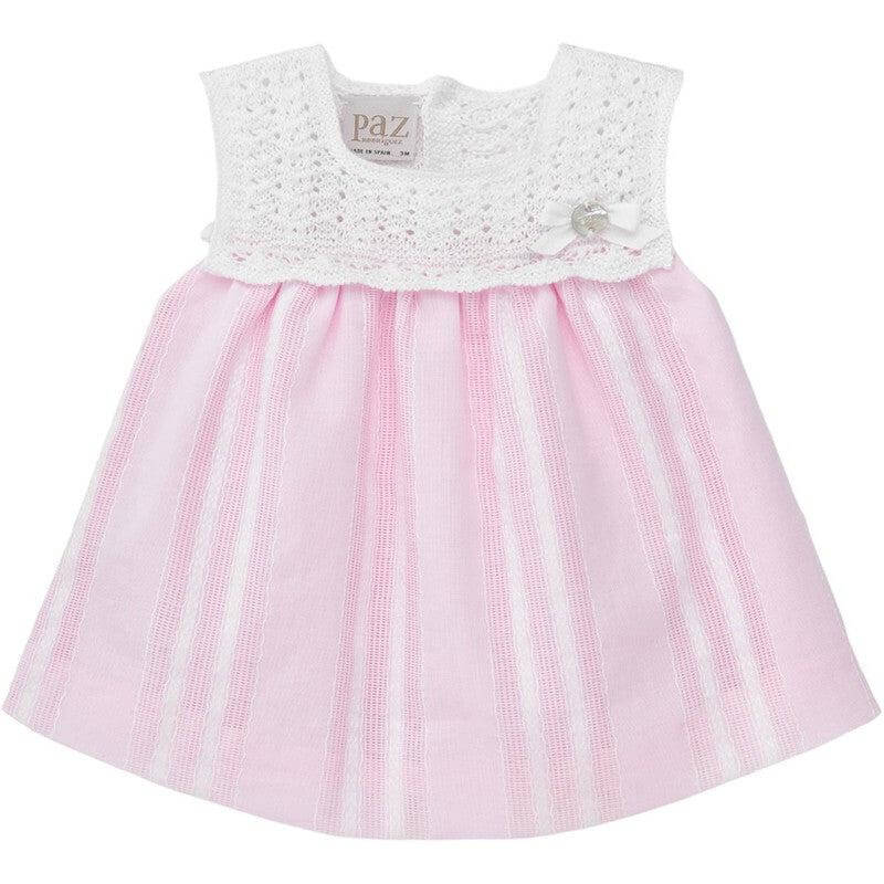 Paz Rodriguez Baby Girls Pink Aura Cotton Dress & Bloomer Set