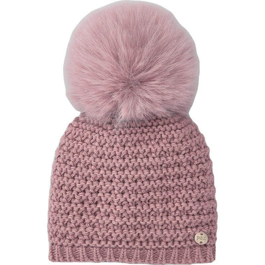 Baby Girls Pink Bambalina Bobble Faux Fur Hat