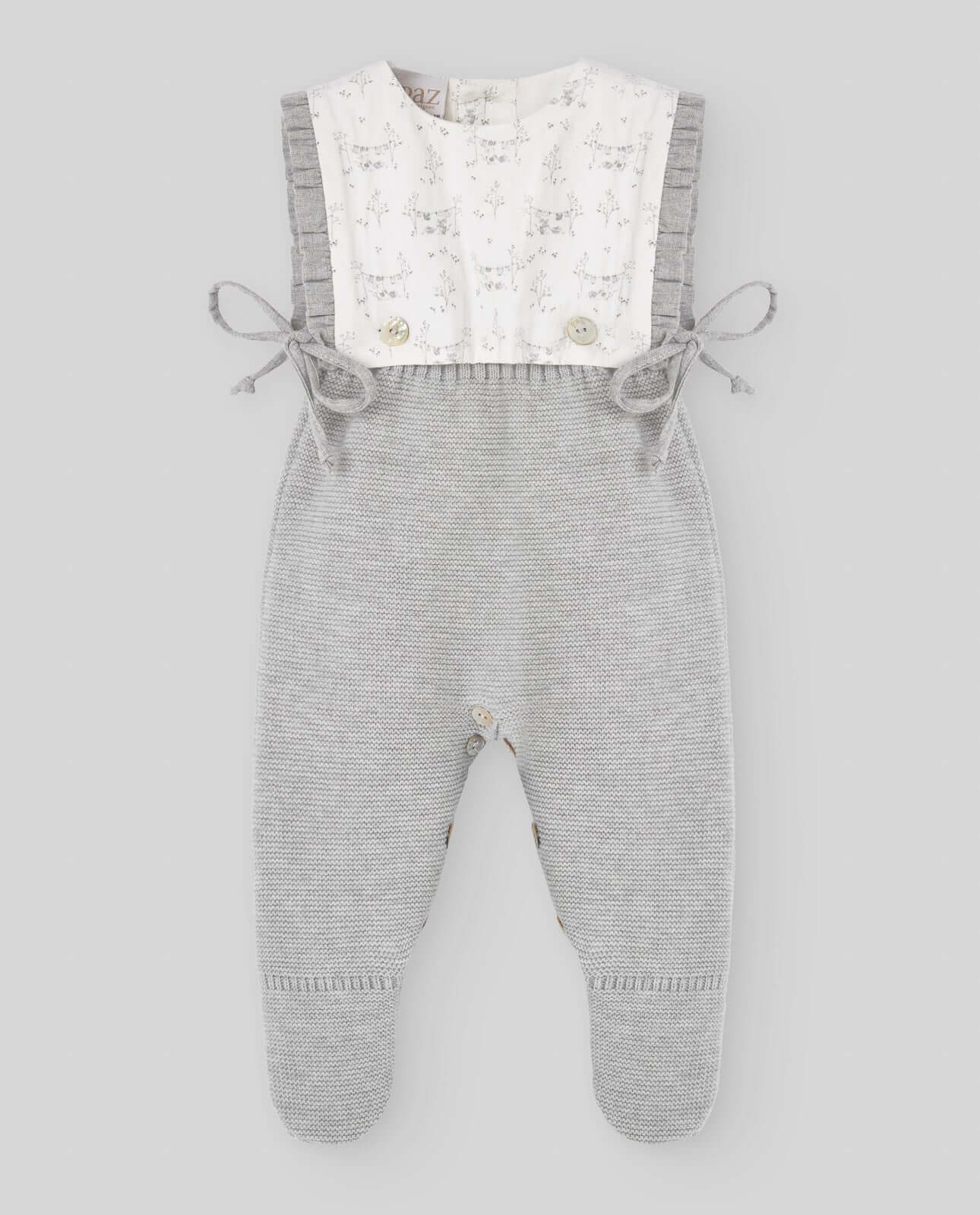 Paz Rodriguez Baby Grey Knitted Set