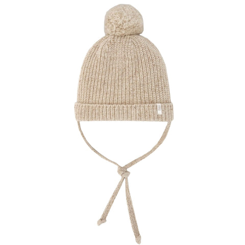 Paz Rodriguez Boys Beige Knitted Hat