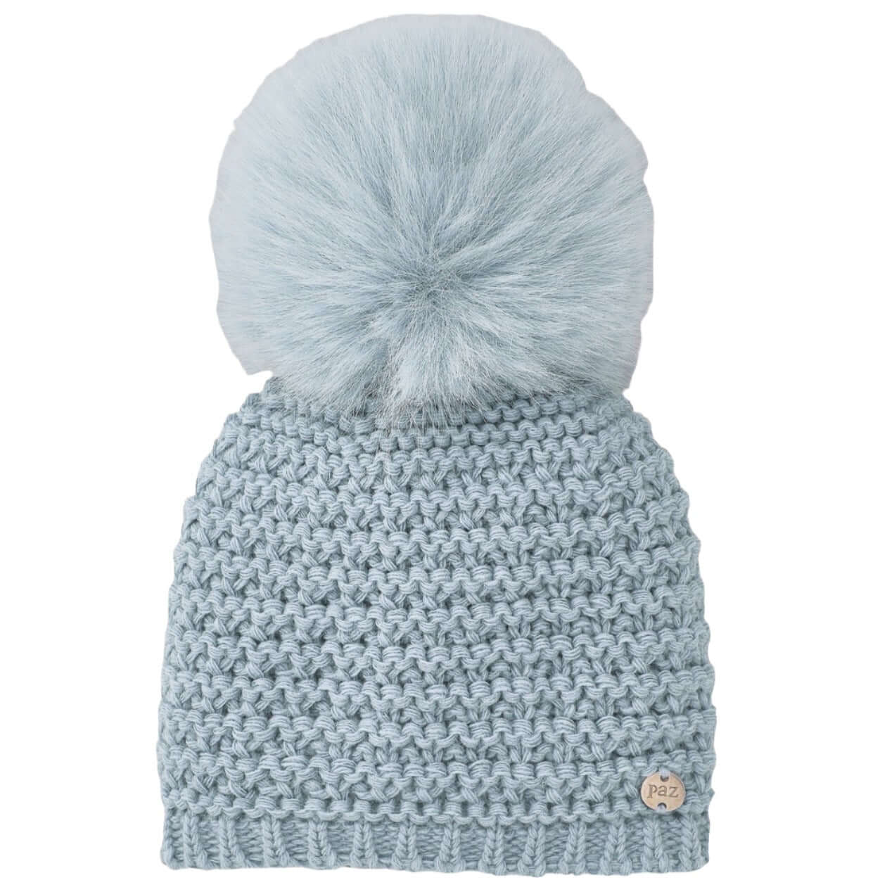 Paz Rodriguez Boys Knitted Hat with Faux Fur