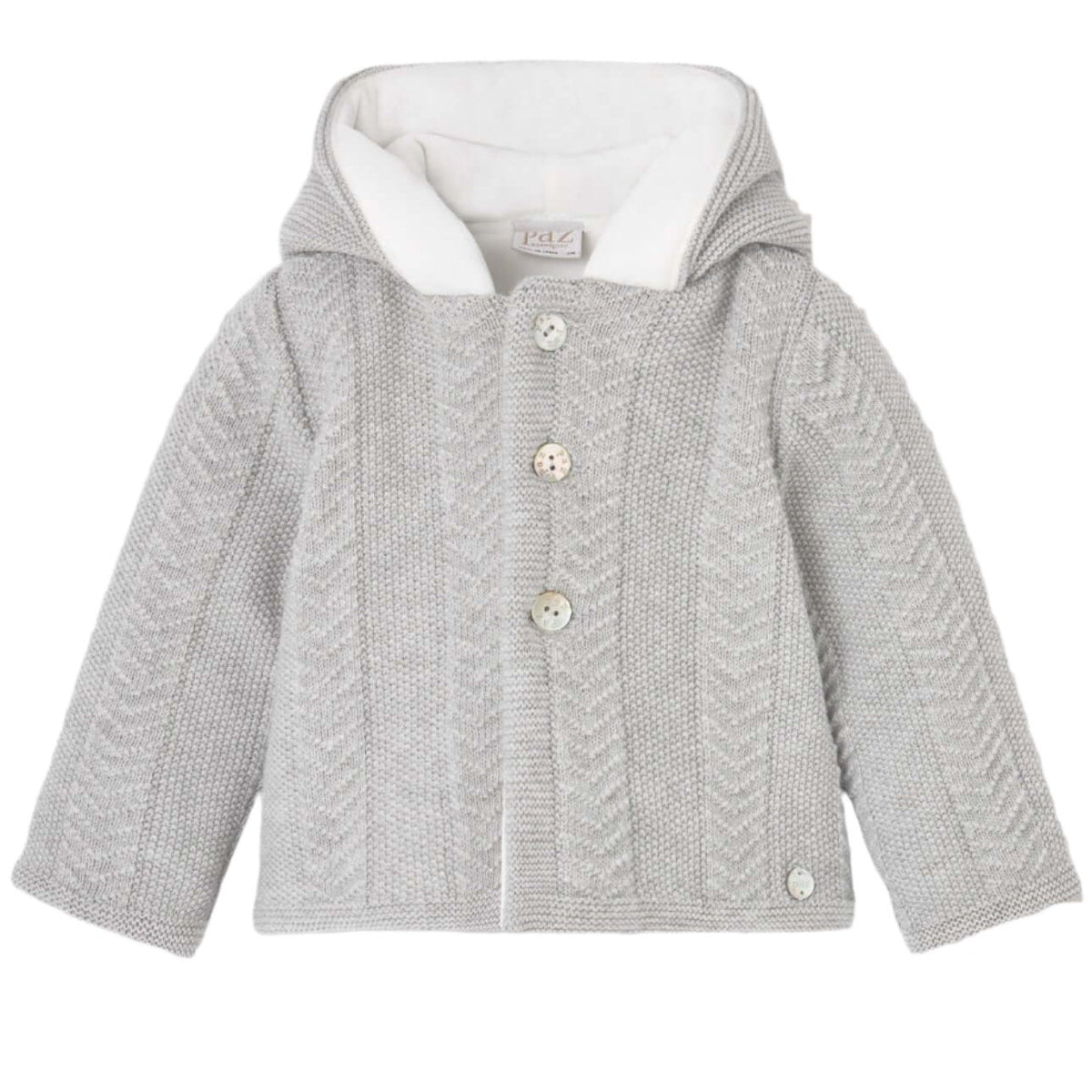 Paz Rodriguez Boys Grey Knitted Jacket