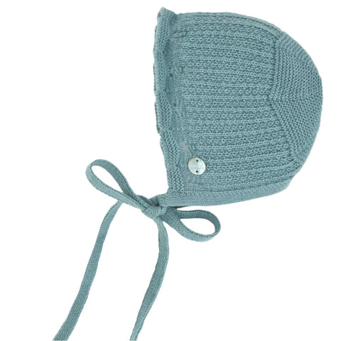 Paz Rodriguez Baby Girls Green Knitted Bonnet