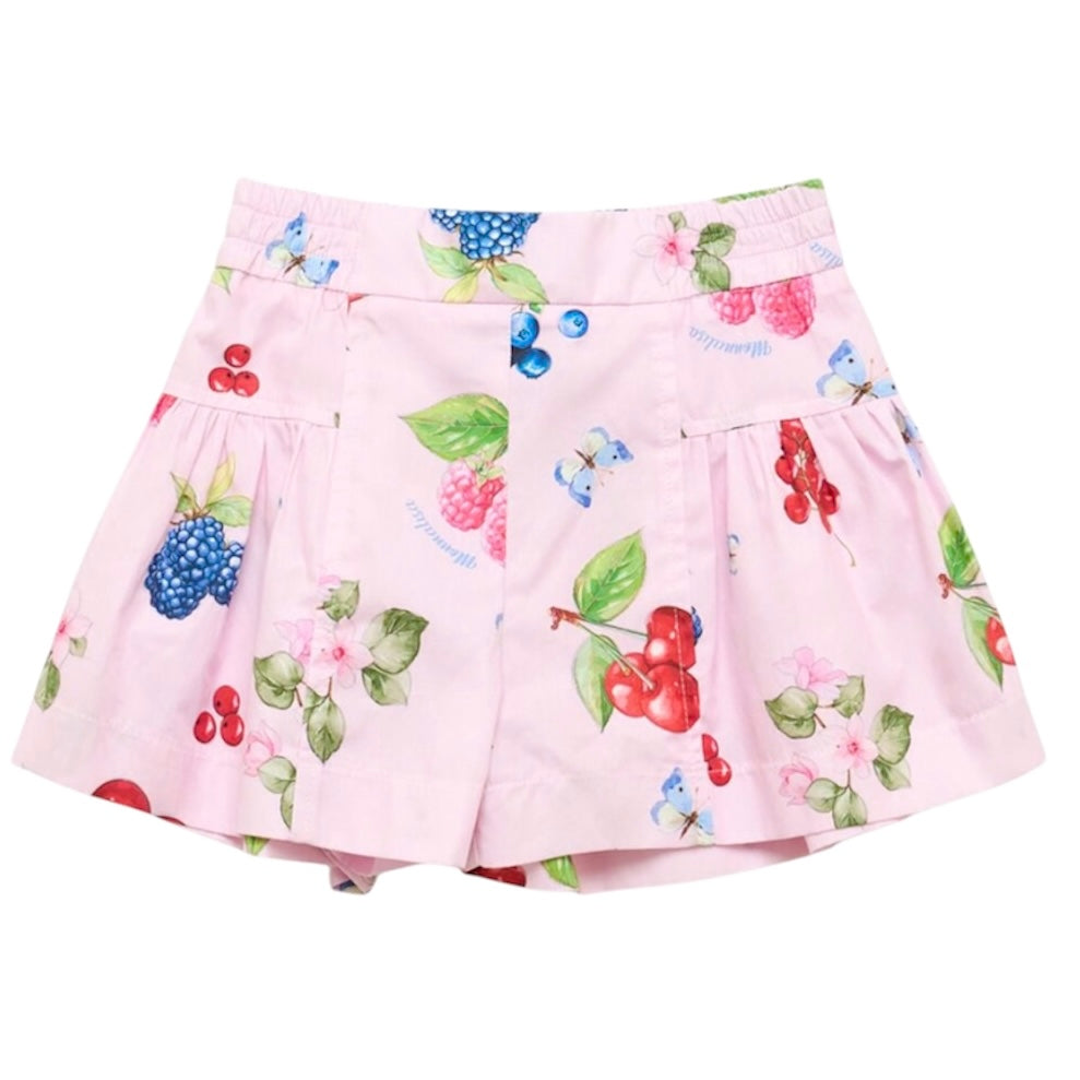 Monnalisa Girls Pink Fruit Short