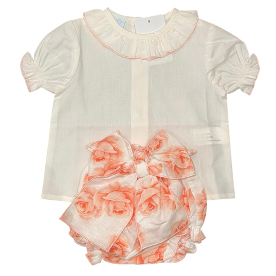 Baby Girls Floral Bloomer Set
