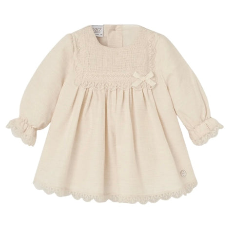 Paz Rodriguez Baby Girls Beige Dress