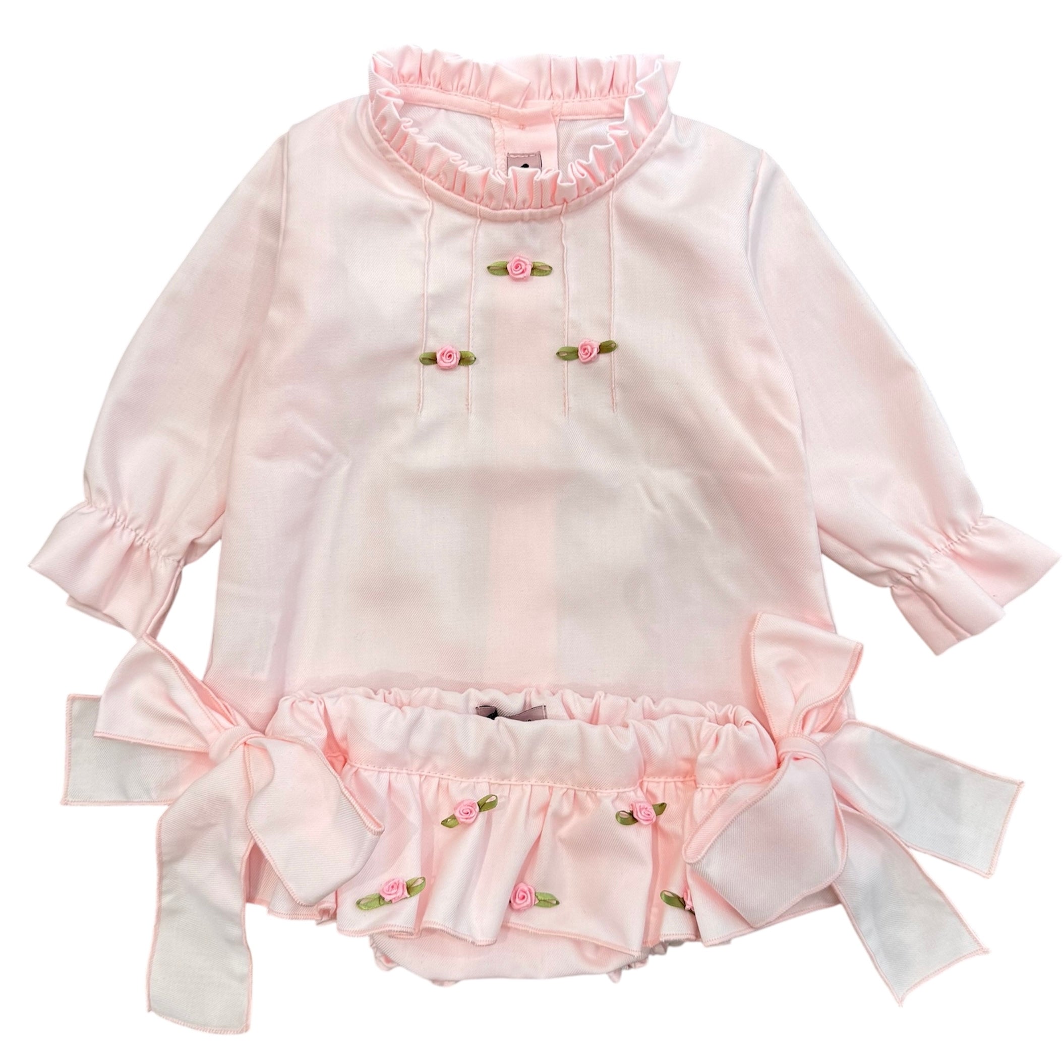 Phi Clothing Baby Girls Pink Flower Set