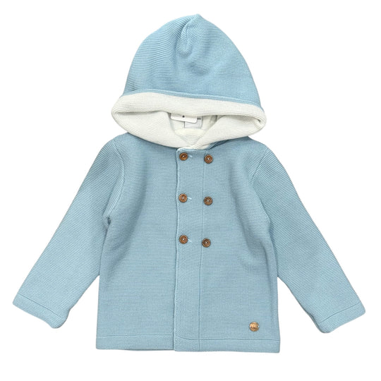 Boys Teal Knitted Jacket