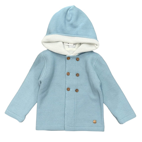 Boys Teal Knitted Jacket