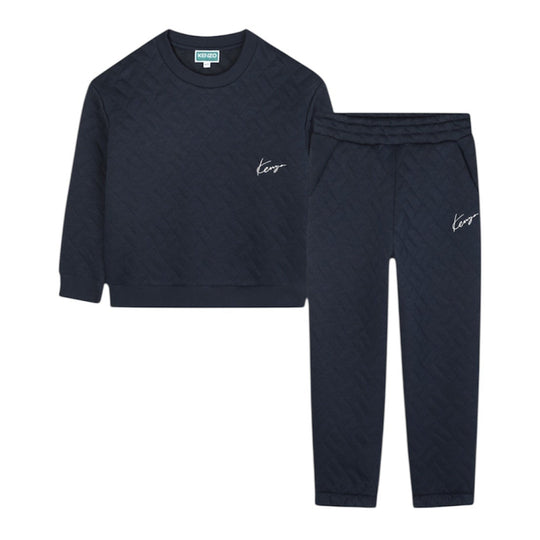 Boys Navy Tracksuit