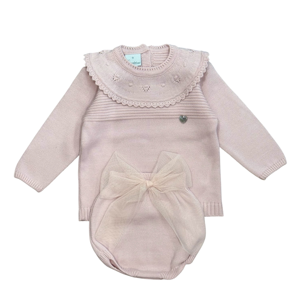Baby Girls Pink Knitted Set