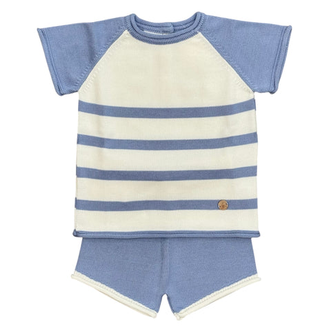 Granlei Boys Blue Stripe Short Set