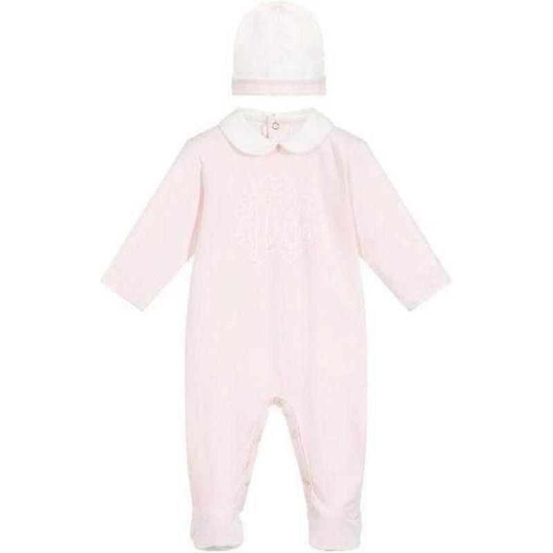 Roberto Cavalli Baby Girls Cavalli Pale Pink Baby grow Gift Set