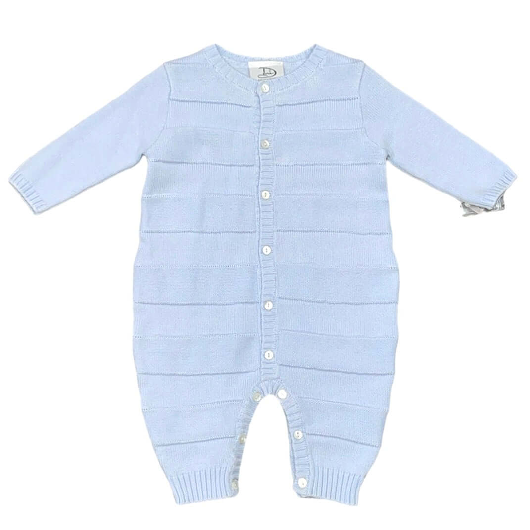 Sarah Louise Baby Boys Blue Knitted All In One