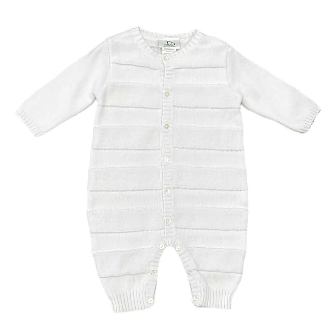 Sarah Louise Baby Boys White Knitted All In One