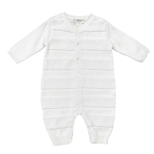 Baby Boys White Knitted All In One