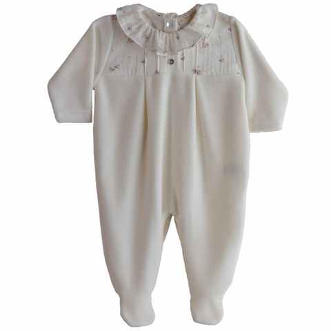 Baby Gi Baby Girls Cream Birdie Babygrow