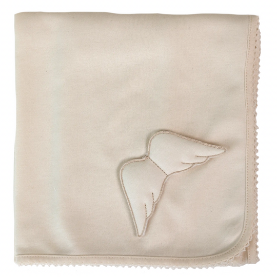 Unisex Beige Angel Blanket