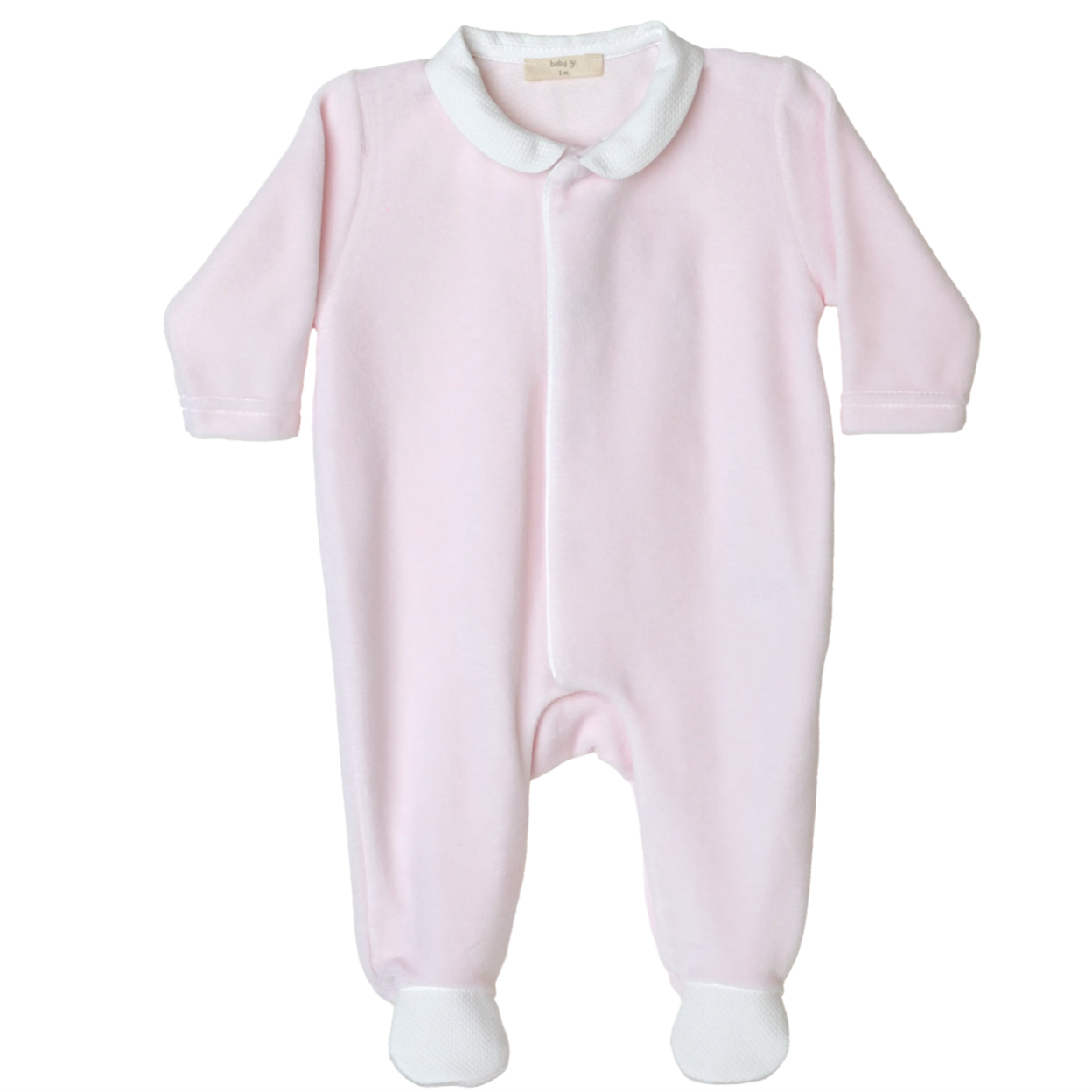 Baby Gi Boys Pink Velour Angel Babygrow & Hat