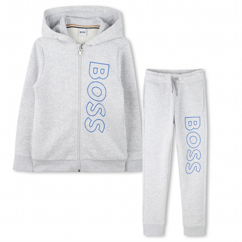 BOSS Boys Grey Tracksuit