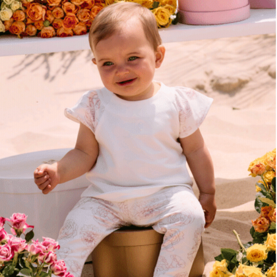 Baby Girls Pink Legging Set