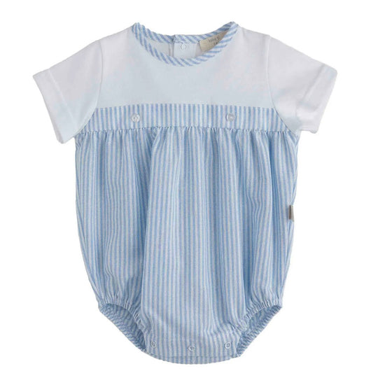 Baby Boys Blue Strip Romper