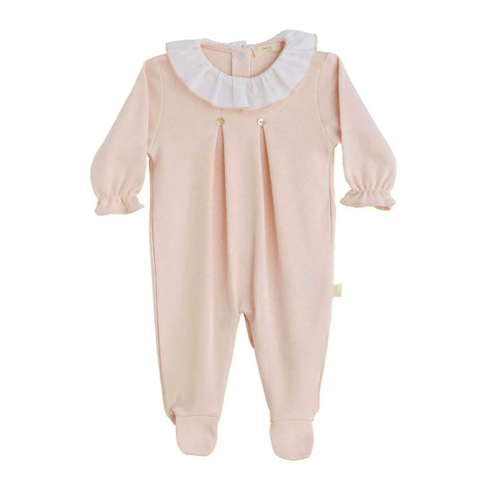 Baby Girls Blush Frill Babygrow