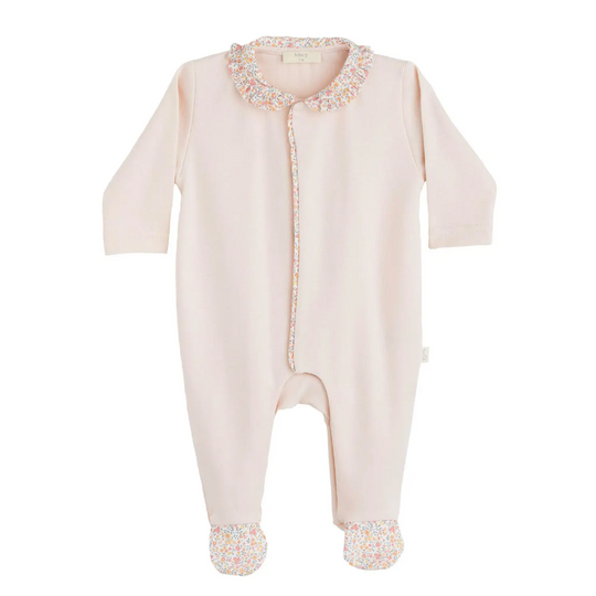 Baby Girls Pink Meadow Babygrow