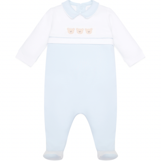 Baby Boys Blue Bear Babygrow