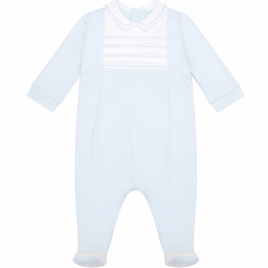 Baby Boys Blue Collar Babygrow