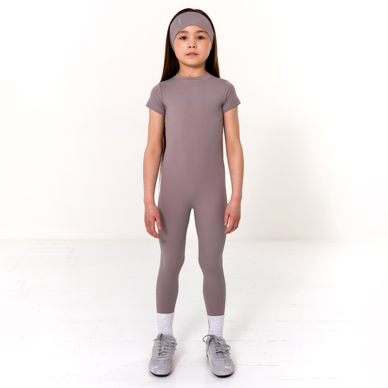 Blanca Kids Girls Grey Unitard