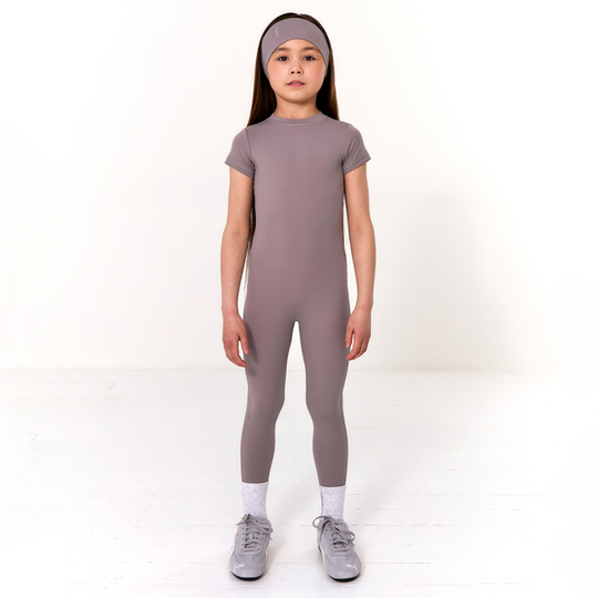 Girls Grey Unitard