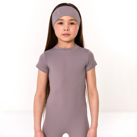 Blanca Kids Girls Grey Unitard