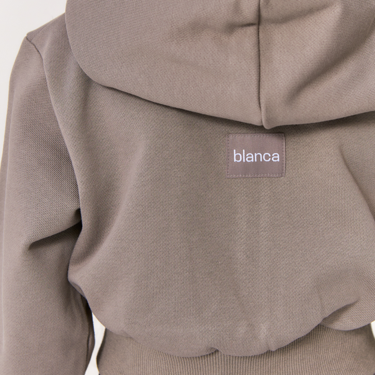 Blanca Kids Girls Grey Cropped Zip-up Hoody