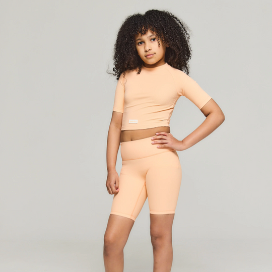 Girls Orange Gym Set