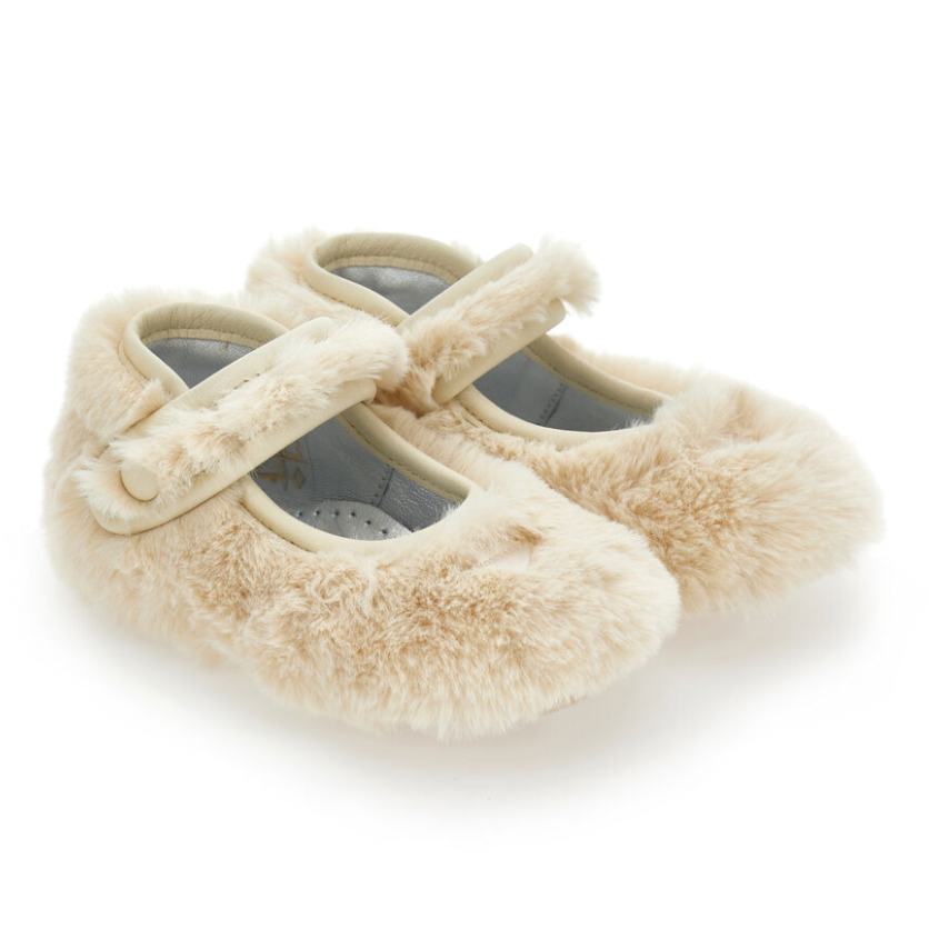 Monnalisa Girls Cream Shoes