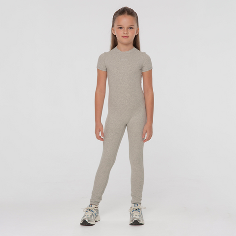 Girls Grey Unitard