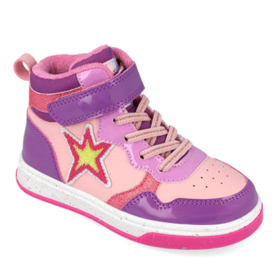 Girls Pink Star Trainers