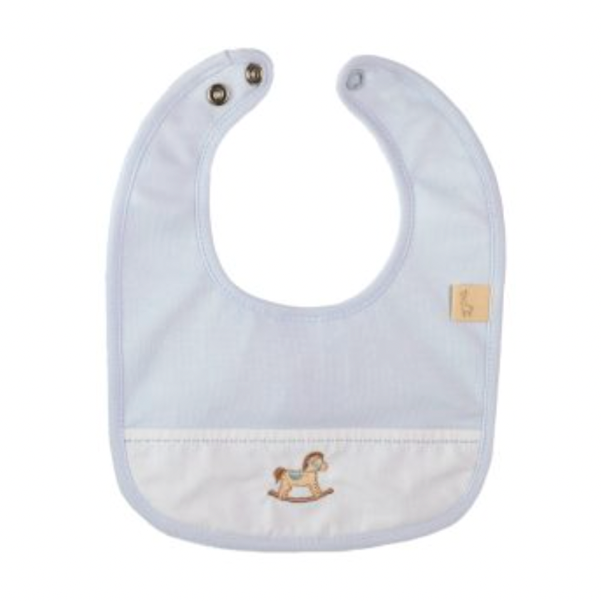 Baby Gi Baby Blue Rocking Horse Bib