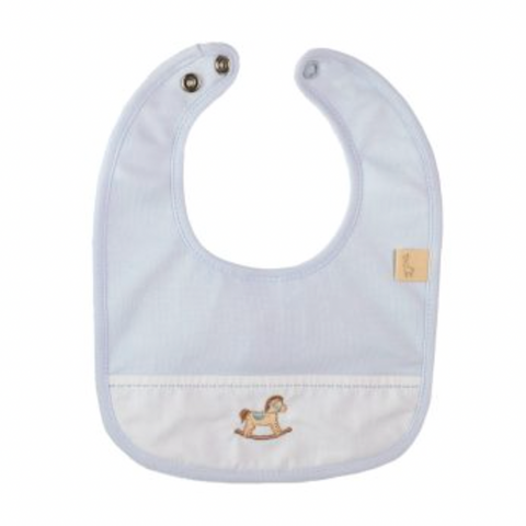 Baby Gi Baby Blue Rocking Horse Bib
