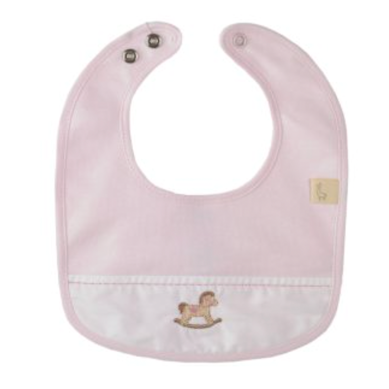 Baby Gi Baby Girls Bib Rocking Horse Bib
