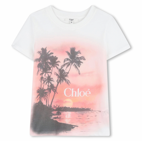 CHLOE Girls Petal Pink Short Sleeved T-Shirt