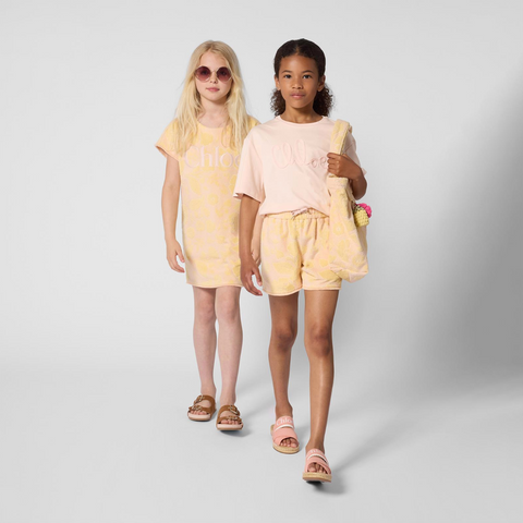 CHLOE Girls Petal Pink Short Sleeved T-Shirt